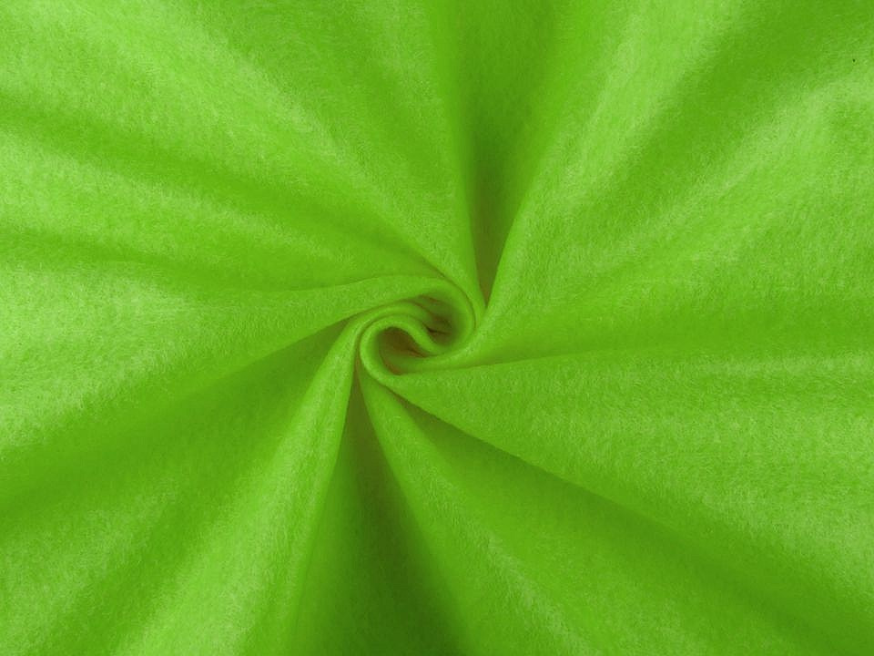 Filc / plsť metráž tloušťka 1,4 mm, barva 12 zelená sv.