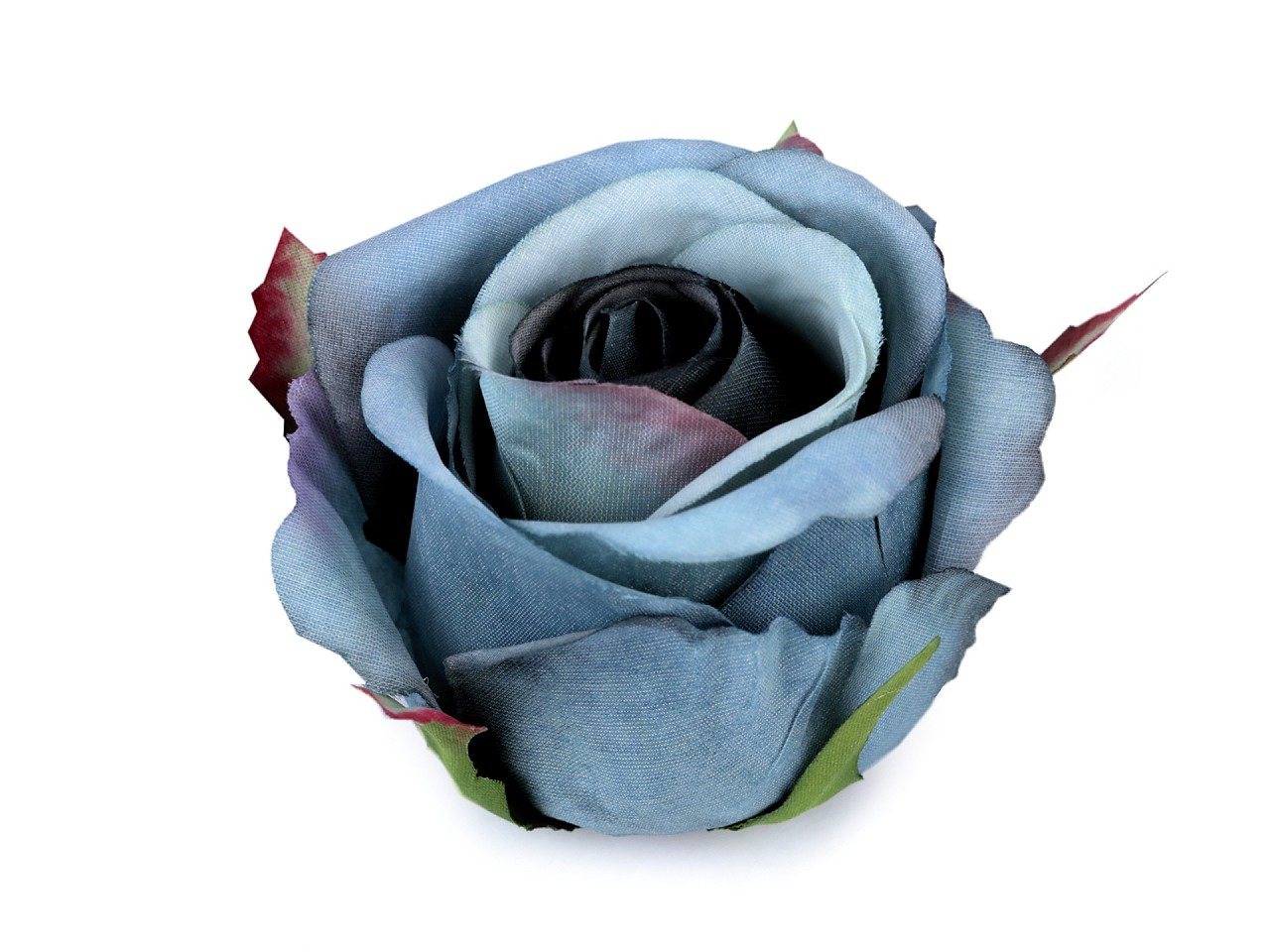 Umělý květ růže Ø5,5 cm, barva 9 tyrkys