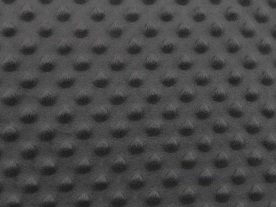 Minky s 3D puntíky, barva 18 (18-000) antracit