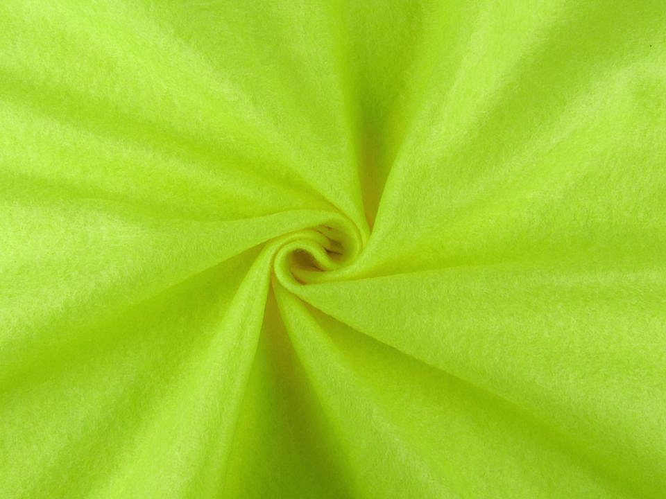 Filc / plsť metráž tloušťka 1,4 mm, barva 11 zelená neon