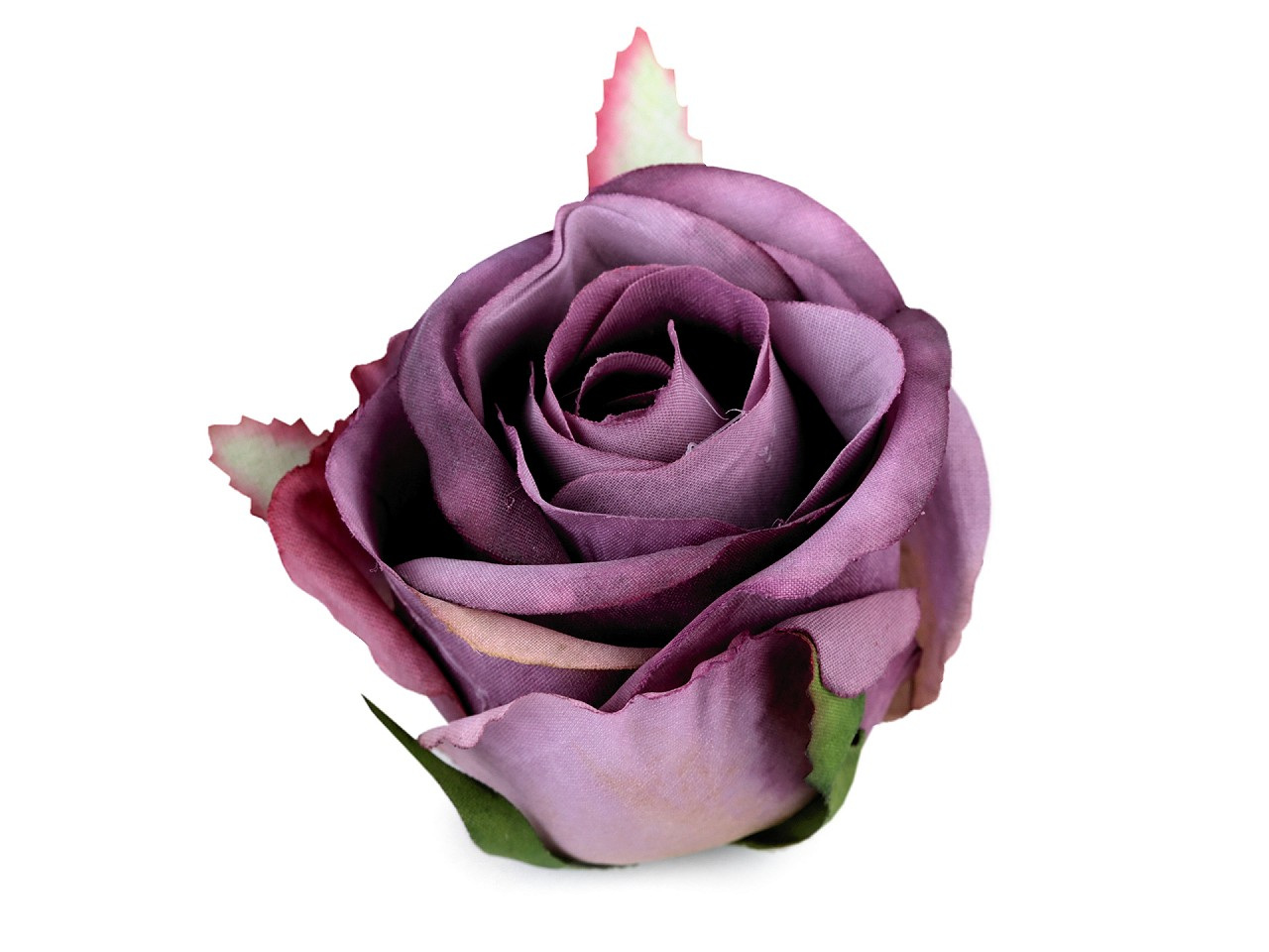 Umělý květ růže Ø5,5 cm, barva 5 fialová