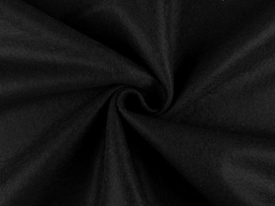 Filc / plsť metráž tloušťka 1,4 mm, barva 17 černá