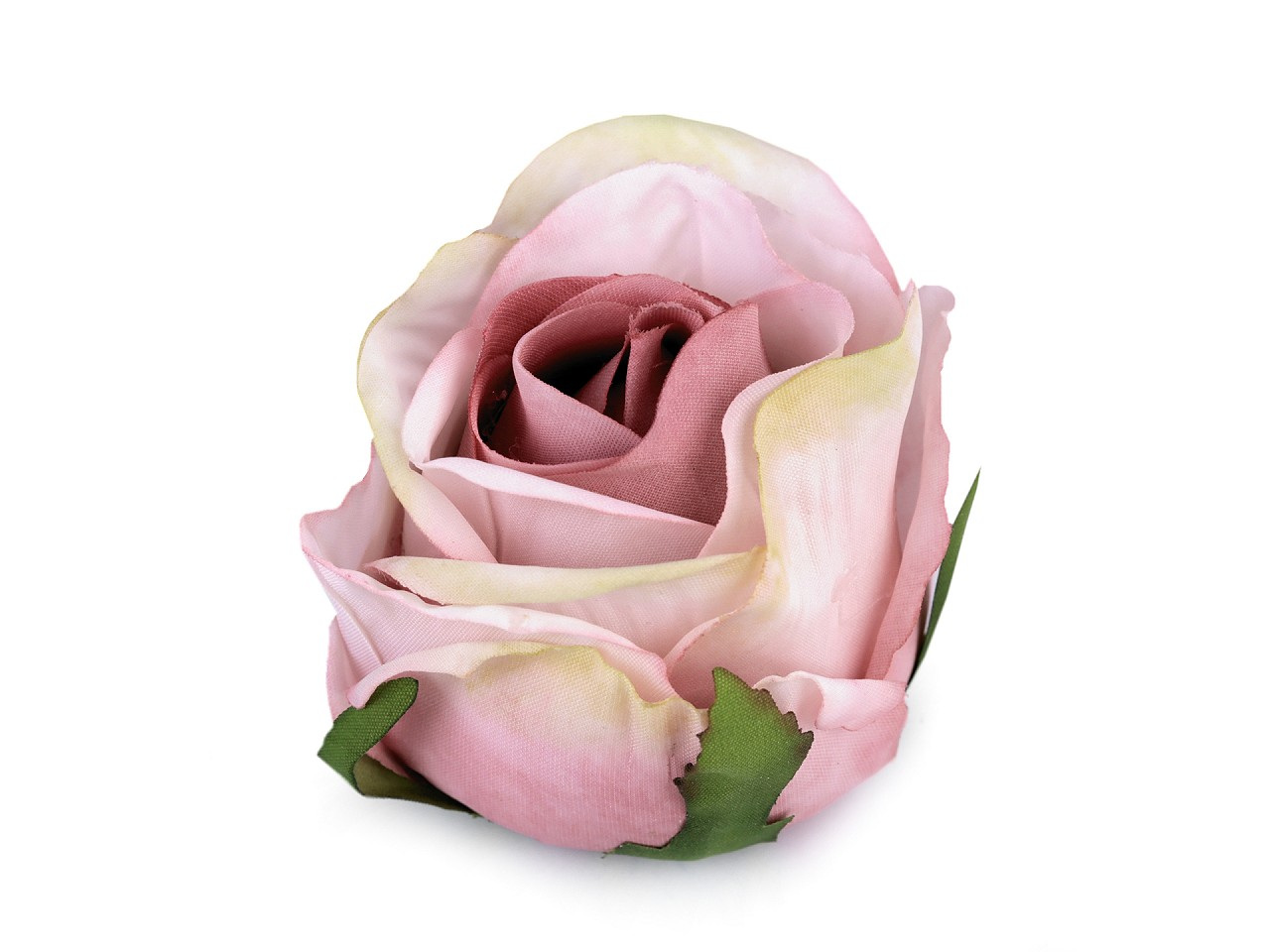 Umělý květ růže Ø5,5 cm, barva 2 pudrová