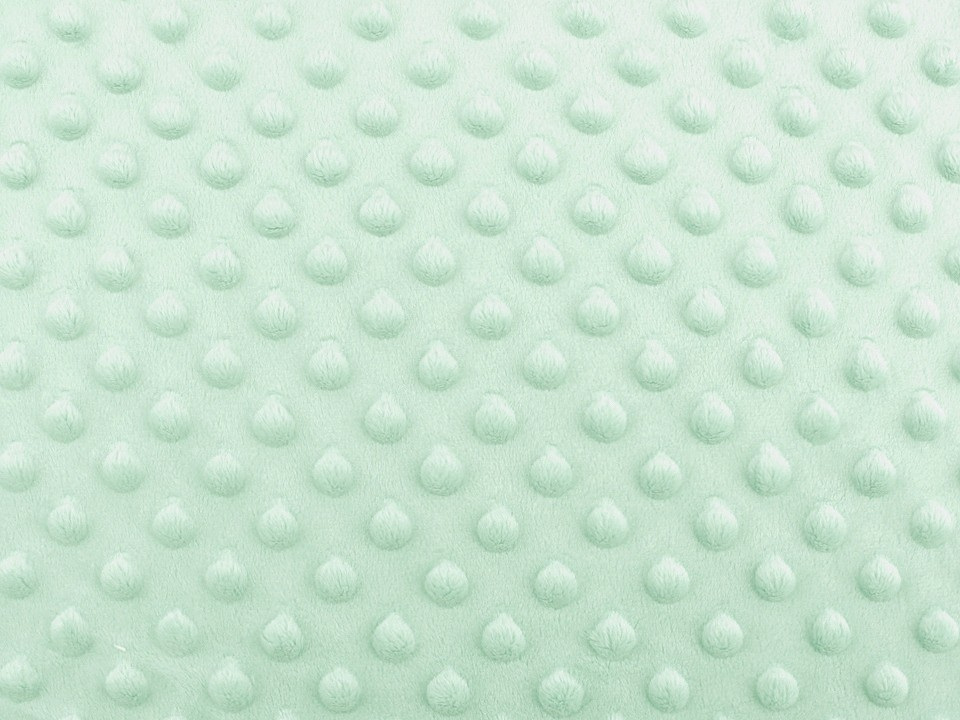 Minky s 3D puntíky, barva 4 (12-5507) mint světlý