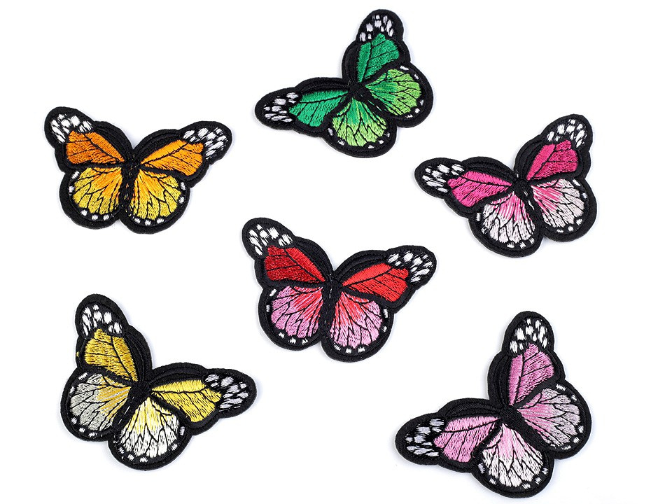 Nažehlovačka motýl, barva 1 mix variant