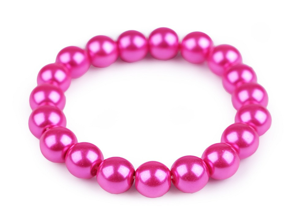 Perlový náramek, barva 13 pink