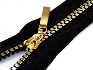 Kostěný zip No 5 délka 40 cm čtvercové zuby