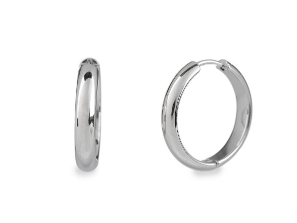 Náušnice z nerezové oceli kroužky