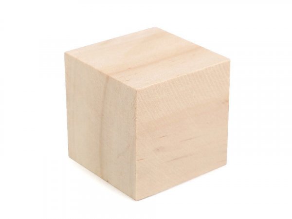 Dřevěná kostka - polotovar k dotvoření 4x4 cm