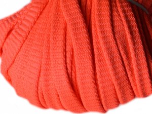 Šnůra oděvní dutinka PES šíře 12mm FLUOR