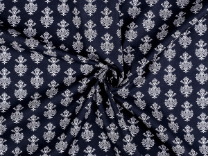 Bavlněná látka / plátno s ornamenty