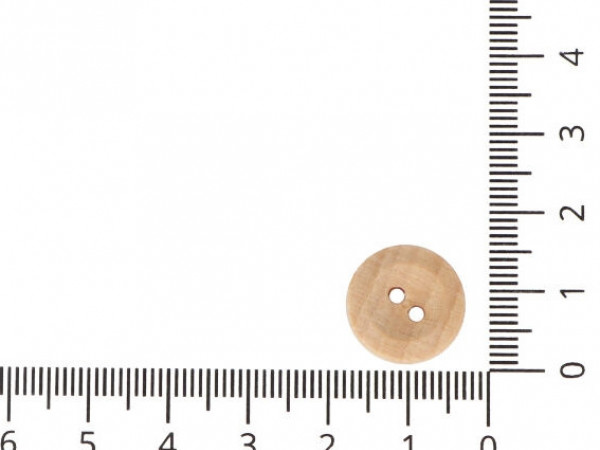 Knoflík dřevěný vel. 24 - průměr 15,2 mm lakovaný - GH