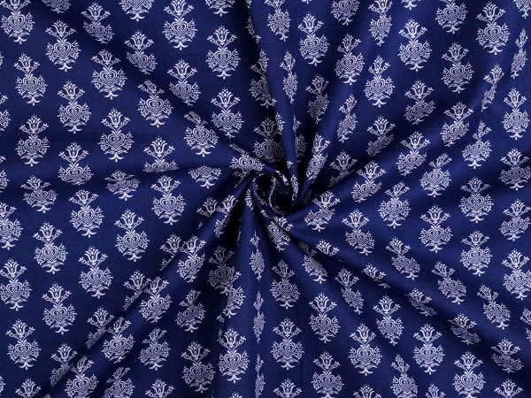 Bavlněná látka / plátno s ornamenty