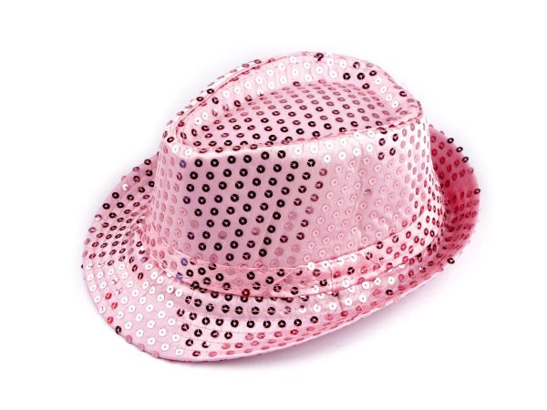 Klobouk s flitry na karneval a párty