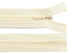 Spirálový zip skrytý šíře 3 mm délka 25 cm