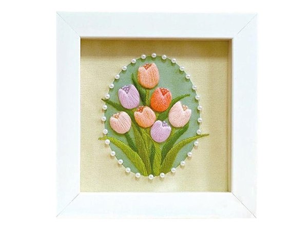 Kreativní vyšívací sada s rámečkem