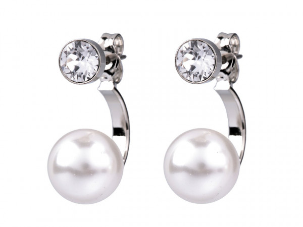 Perlové náušnice se Swarovski Elements
