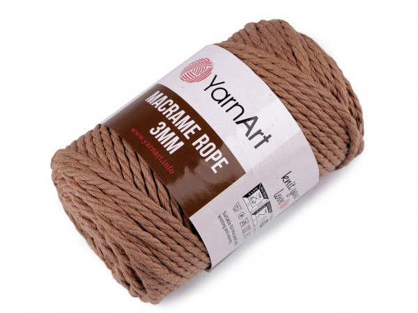 Pletací příze Macrame Rope 3 mm 250 g