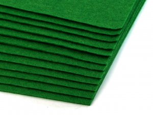 Látková dekorativní plsť / filc 20x30 cm - 29 (F27) zelená