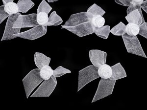 Mašlička monofilová s růžičkou