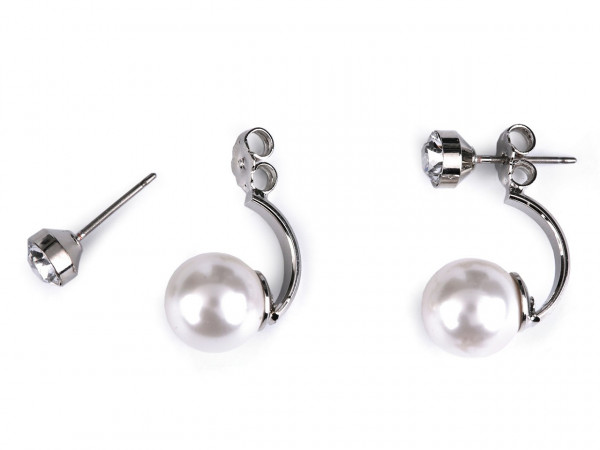 Perlové náušnice se Swarovski Elements