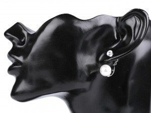 Perlové náušnice se Swarovski Elements