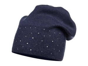 Dámská / dívčí zimní čepice s kamínky