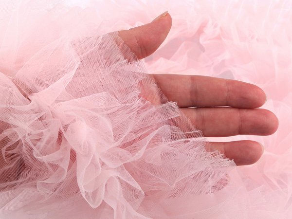 Našívací / všívací tylový volánek k výrobě Tutu sukní šíře 11 cm