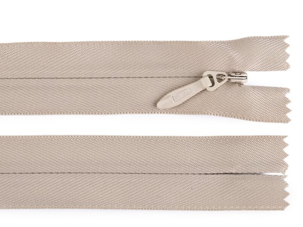 Spirálový zip skrytý No 5 délka 60 cm pevný