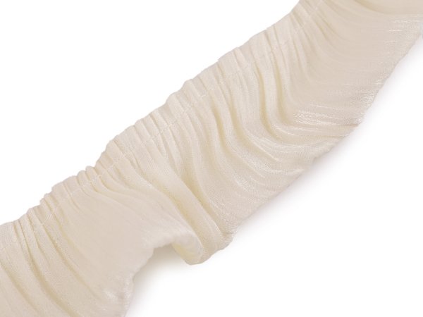 Volánek 3D řasený, krešovaný šíře 40 mm