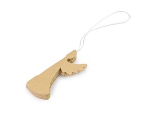 Papírový skládací anděl k zavěšení 7 cm