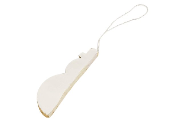 Papírová vánoční ozdoba na stromeček - sněhulák 10 cm
