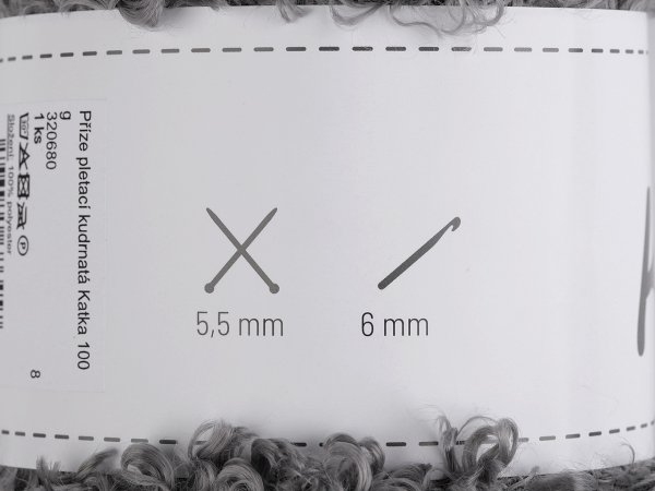Příze pletací kudrnatá Katka 100 g