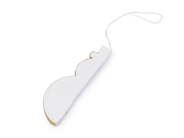 Papírová vánoční ozdoba na stromeček - sněhulák 10 cm