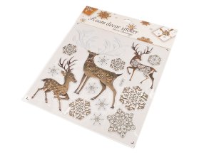 Vánoční samolepky plastické 3D na okna a dveře