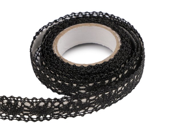 Samolepicí krajka šíře 15 mm metalická
