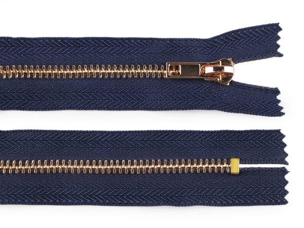Kovový zip No 5 délka 14 cm (jeansový)