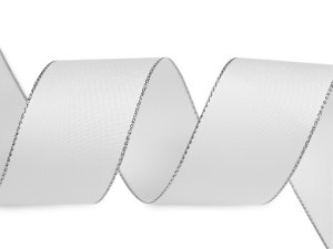 Stuha taftová s lurexem šíře 40 mm