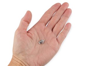 Bižuterní zapínání z nerezové oceli 8x14 mm