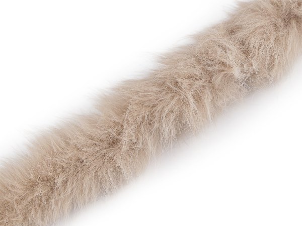 Všívací oděvní / dekorační kožešina kulatá šíře 5 cm