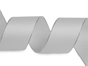 Stuha taftová s lurexem šíře 40 mm