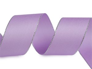 Stuha taftová s lurexem šíře 40 mm