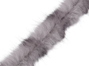 Všívací oděvní / dekorační kožešina kulatá zvířecí vzor šíře 4,5 cm