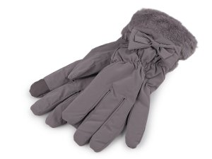 Dámské rukavice šusťákové, zateplené, dotykové