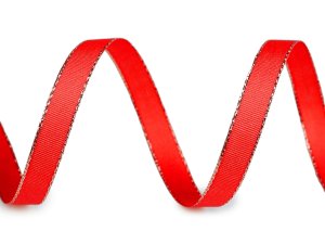 Stuha taftová šíře 9 mm s lurexem