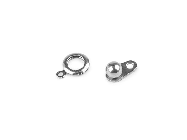 Bižuterní zapínání z nerezové oceli 8x14 mm