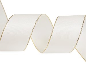 Stuha taftová s lurexem šíře 40 mm