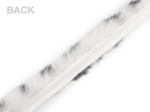 Všívací oděvní / dekorační kožešina kulatá zvířecí vzor šíře 4 cm