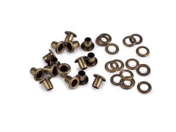 Průchodky s podložkou vnitřní Ø5 mm / vnější Ø9,5 mm