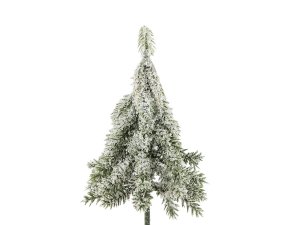 Umělý stromeček na drátku zasněžený do věnců, květináčů 13 cm, 17 cm